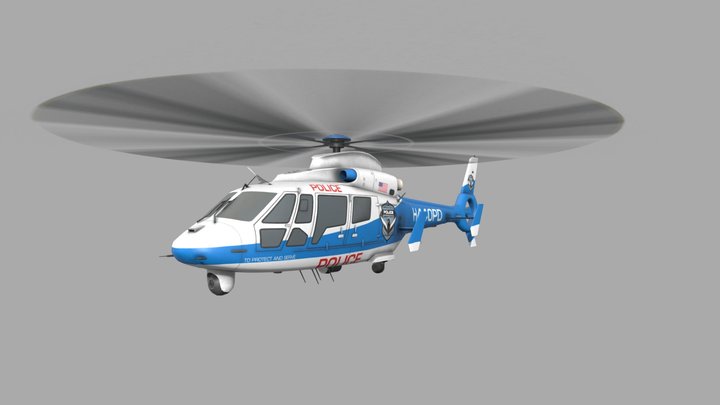 NFS UNBOUND POLICE HELICOPTER 3D Model