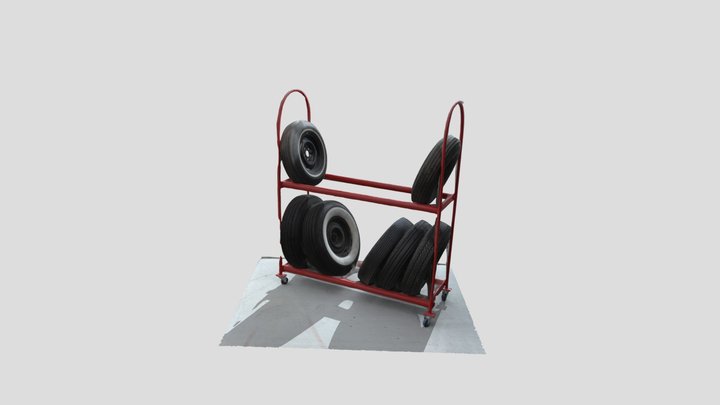 Tire rack from Eamon's Garage 3D Model