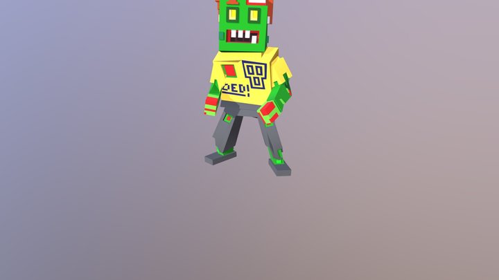 Zombie Neck Bite 3D Model