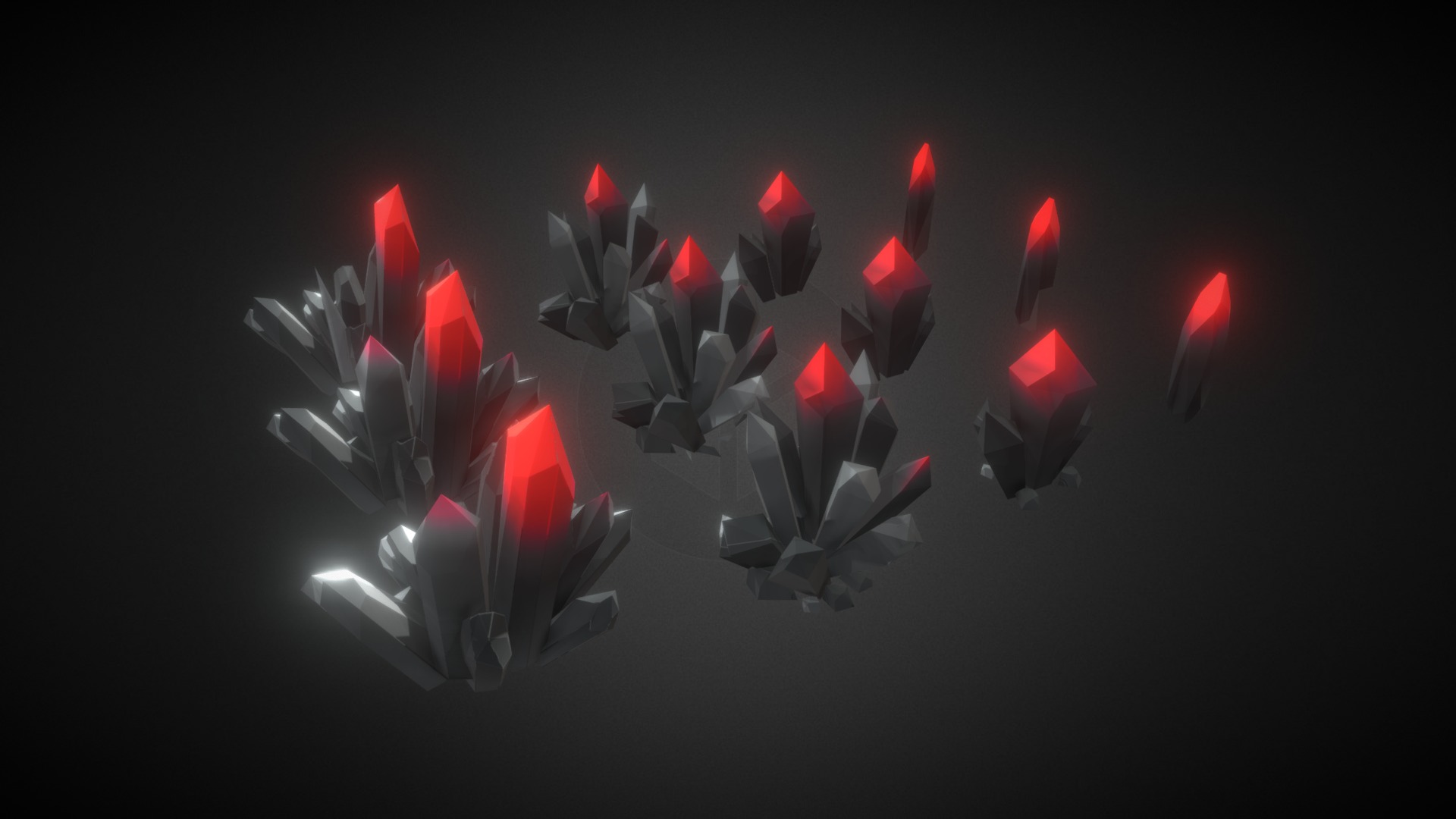 3D model Cristales - This is a 3D model of the Cristales. The 3D model is about a group of lit candles.