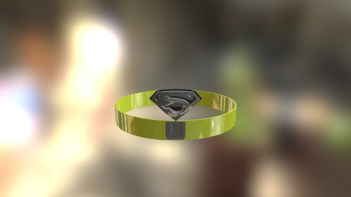 Interactive Toy Cape - Superman Belt Detail 3D Model