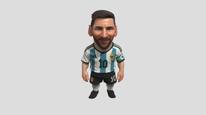 Mini Messi 3D Model