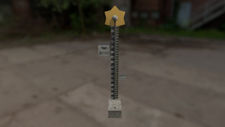 High Striker & Star 3D Model