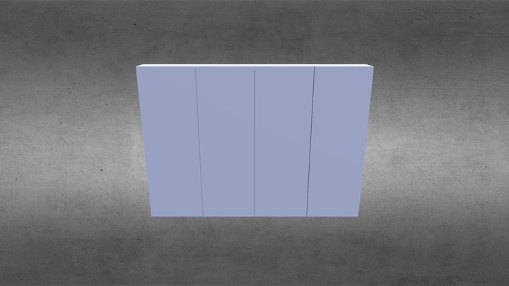 160660 шкаф зеркальный в ванную 3D Model
