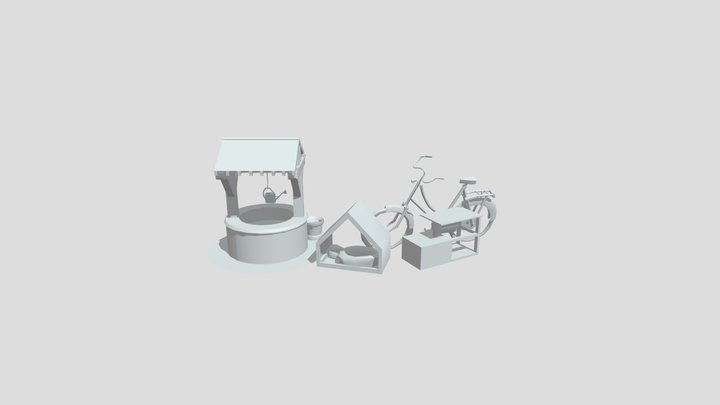 Grandma's House - 5 Modeled Props 3D Model