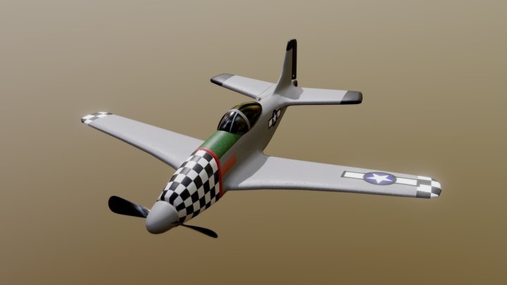 Foam RC Plane 3D Model
