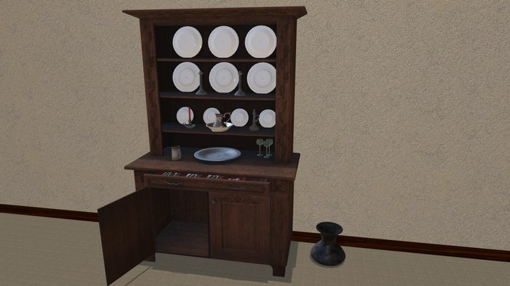 China Cabinet 3D Model
