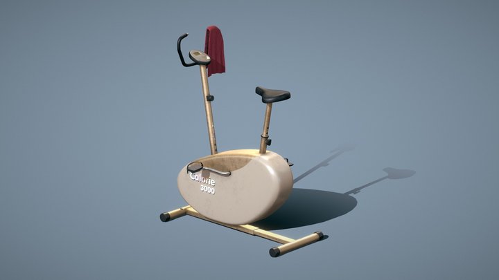 Indoor exercise bicycle 3D Model