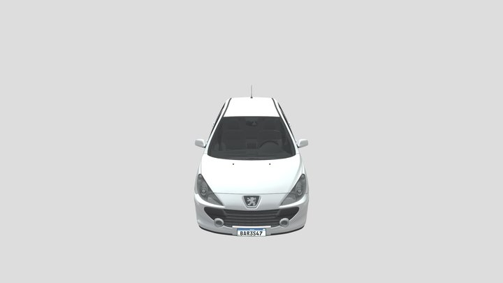 Peugeot 307 Fixed Model 3D Model