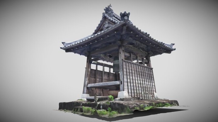 temple bell - bonshō（梵鐘） 3D Model