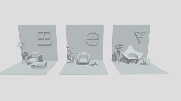 Homework for XYZ School - silhouette 3D Model