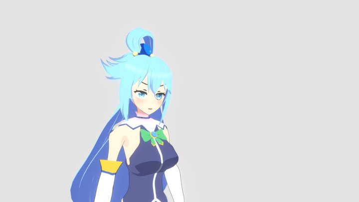 Konosuba Aqua 3D Model