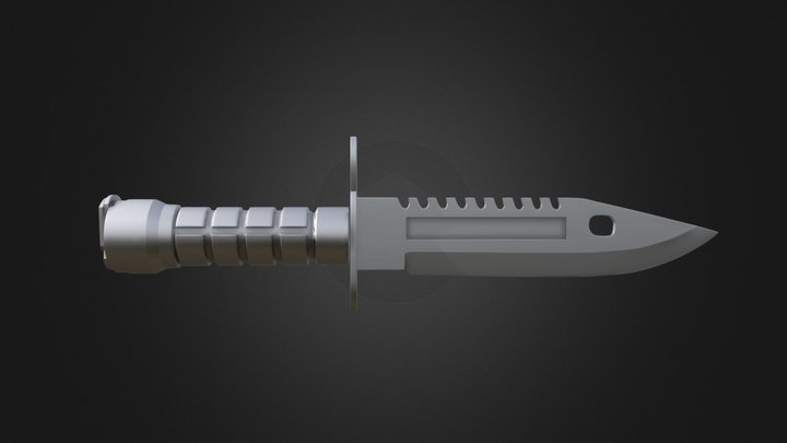 M9 Bayonet High Poly 3D Model