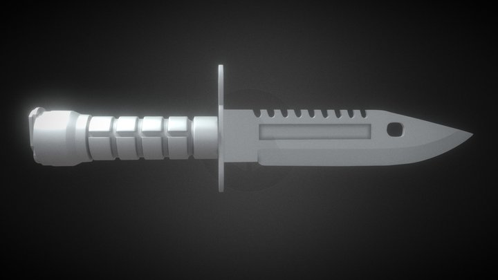 M9 Bayonet High Poly 3D Model