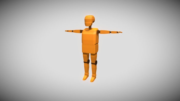 Low-Poly Crash Test Dummy (FREE!!) 3D Model