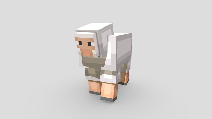 Minecraft Sheep 3D Model