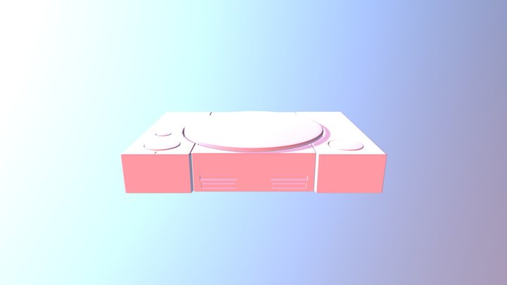 Playstation One 3D Model