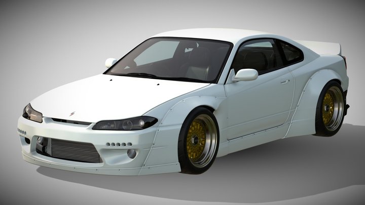 2014 Rocket Bunny Nissan Silvia S15 - SEMA Build – Free 3D Model STL