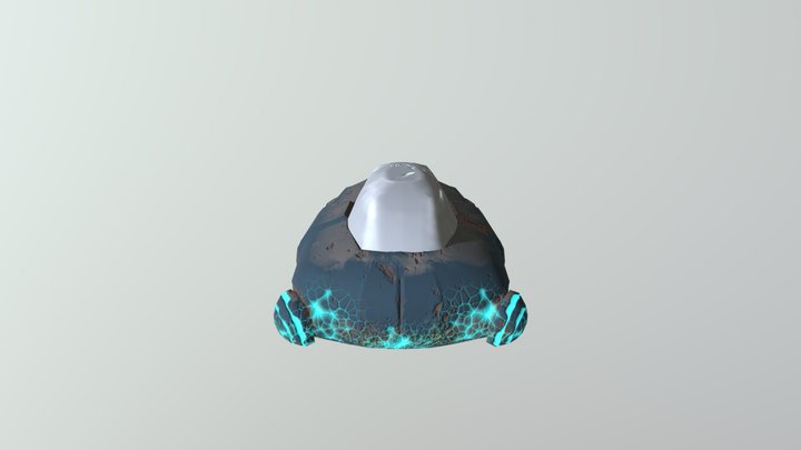 Destroyed Sci-Fi Car 3D Model