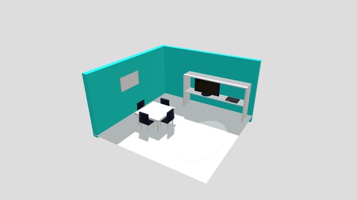 Modern minimalist room 3D Model