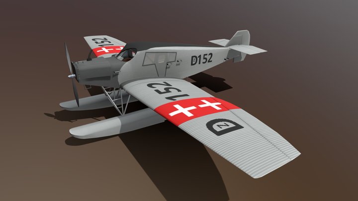 Junkers F13 Floats – Modello 3D gratuito STL