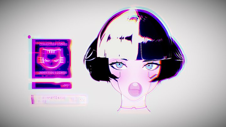 Sasha Cyberpunk Edgerunners (NPR) 3D Model