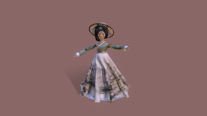Gisaeng Robot 3D Model