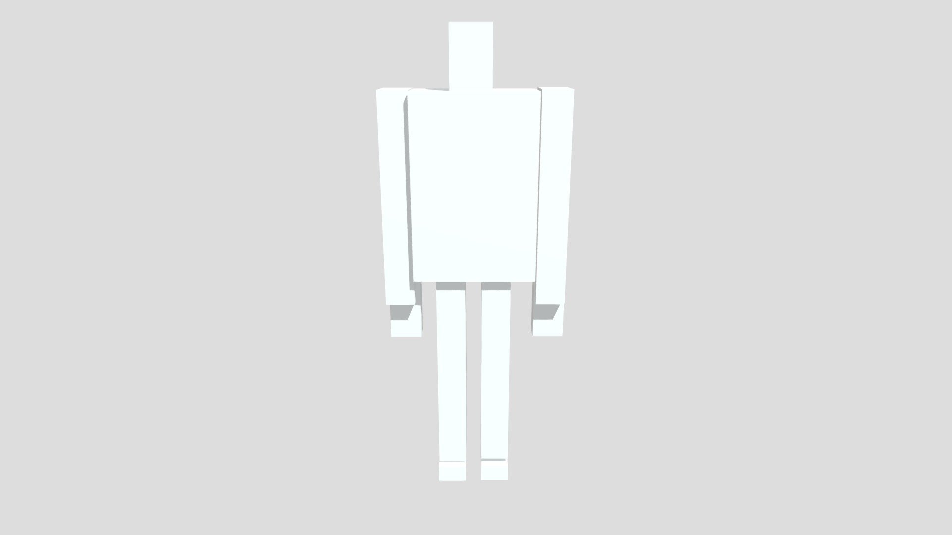 simple low ploy man