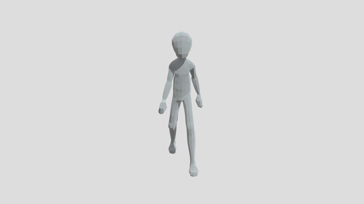 Character Walk Cycle Animation 3D Model