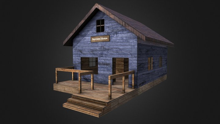 Old Abandoned Hut 3D Model