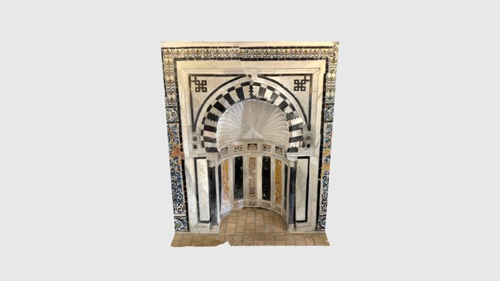 Ornamental Mihrab (Mahram) – Medersa Slimanya 3D Model