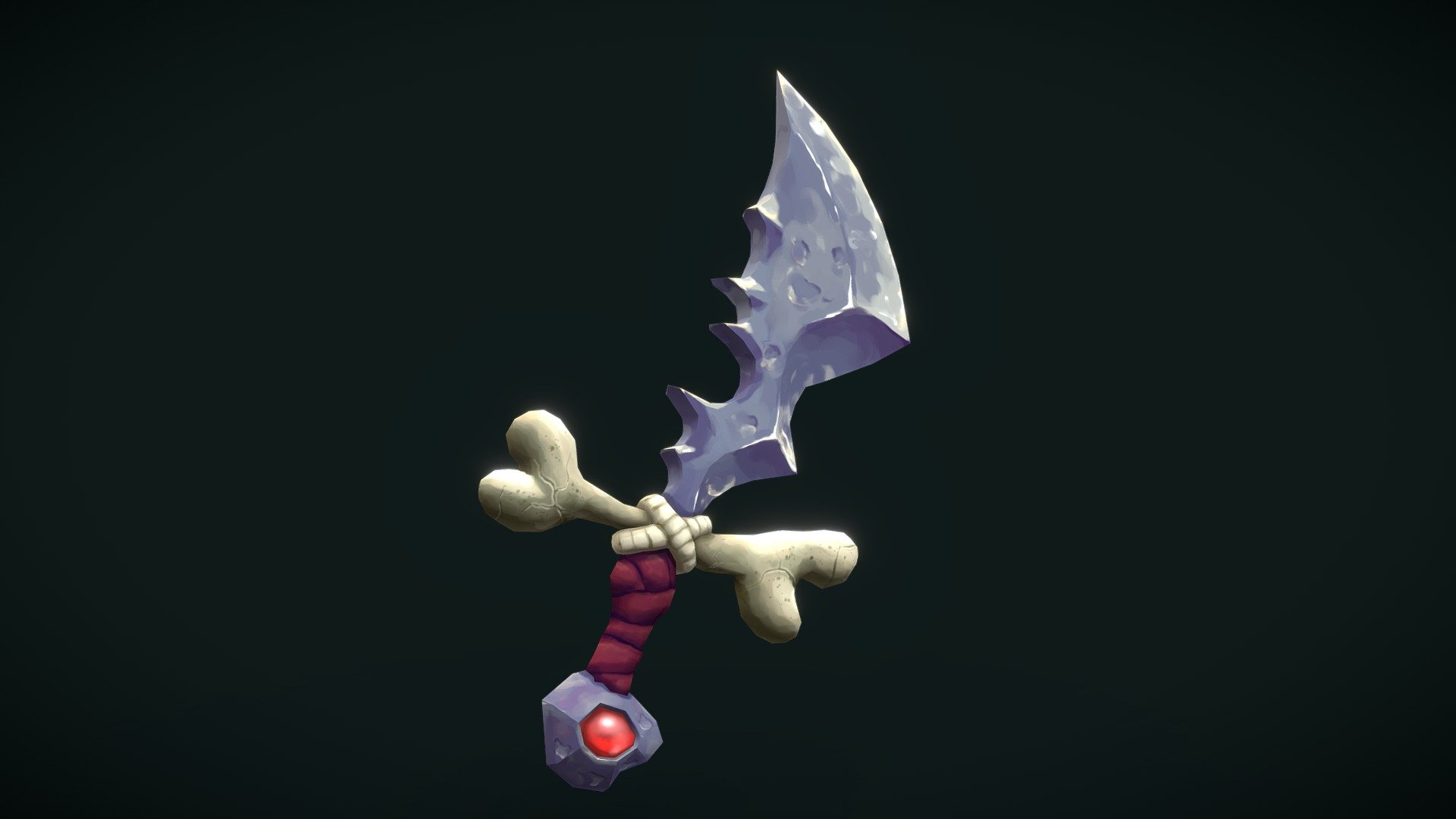 Handpainted Primitive Dagger - 3D model by Lorenzo Maganha ...