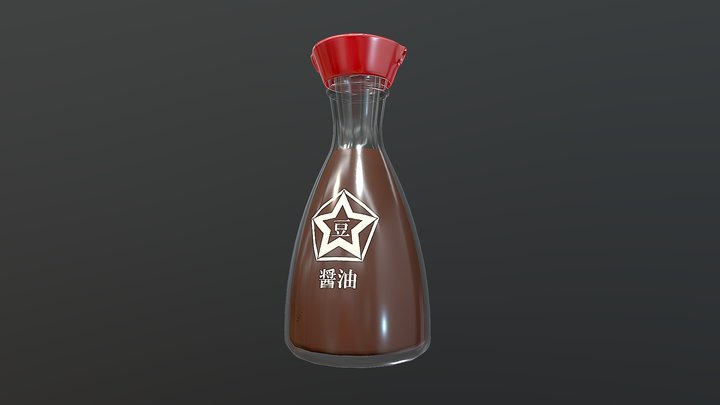 Soy sauce 3D Model