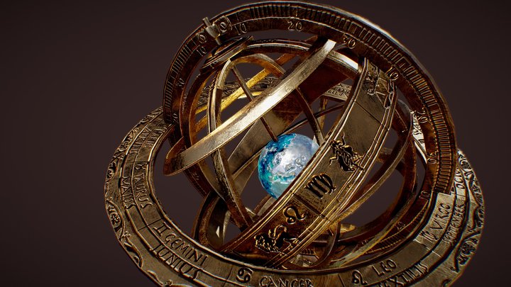 Armillary Sphere 3D Model