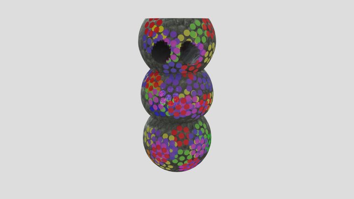 Caterpillar vase 3D Model
