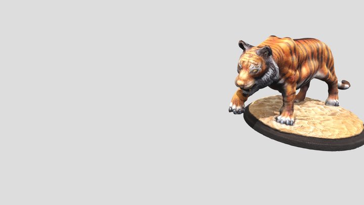 Miniature Tiger Rawscan (1) 3D Model