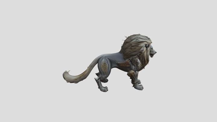 Lion - 3D Model (Textured) 3D Model