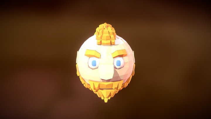 Low Poly Viking Mario 3D Model