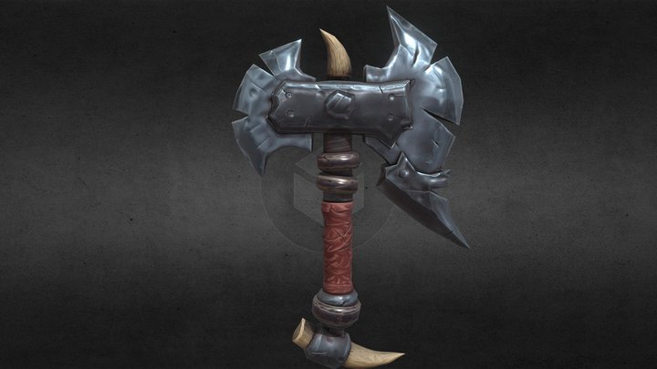 Axe World of Wacraft 3D Model