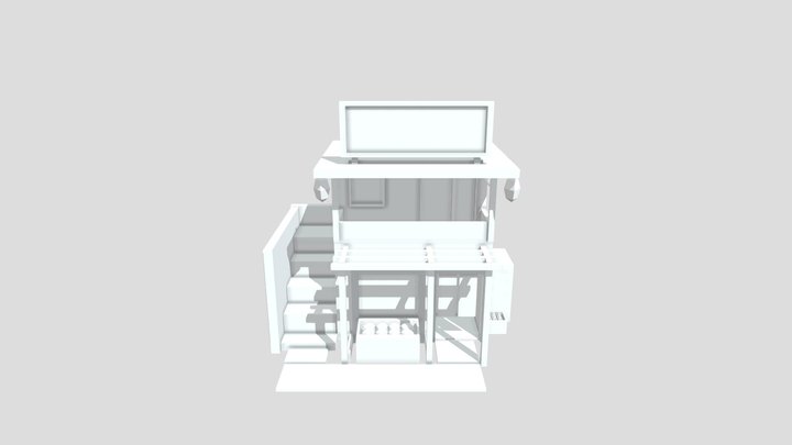 Japanese Store Front 3D Model