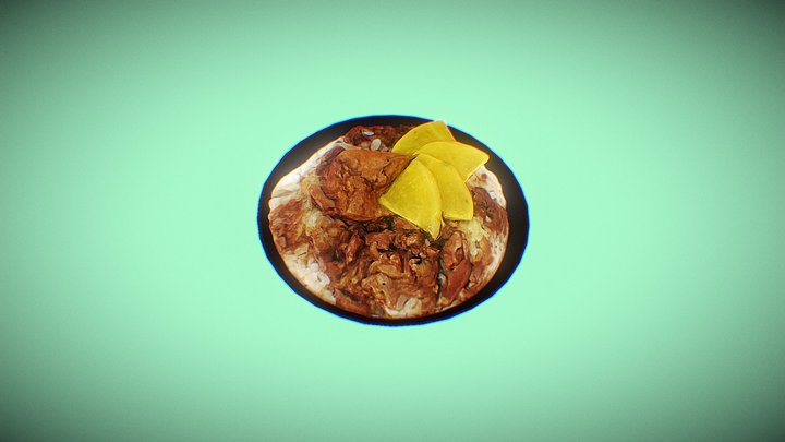 Lu Rou Rice ( Braised meat rice) 滷肉飯  ルルーライス 3D Model
