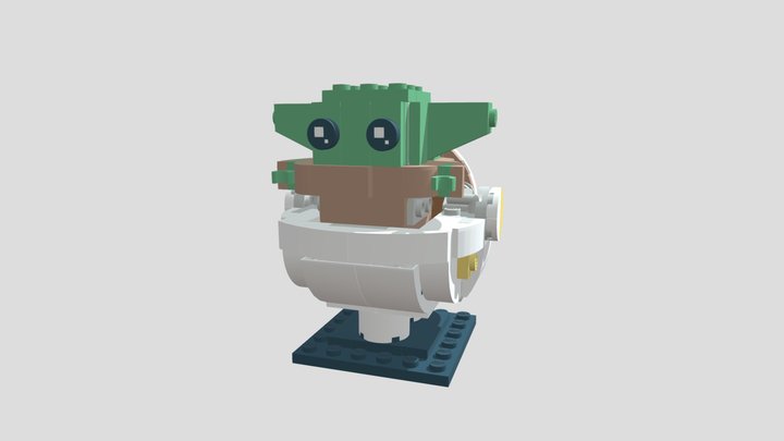 Grogu lego BrickHeadz 3D Model