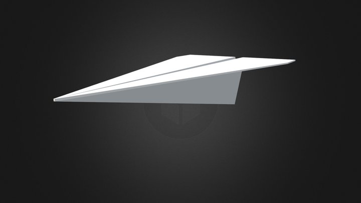 Paper Airplane 3D Model