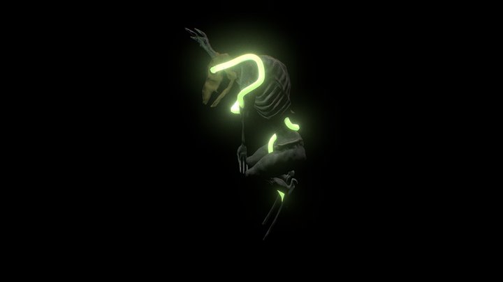 Wendigo Spirit Golem 3D Model