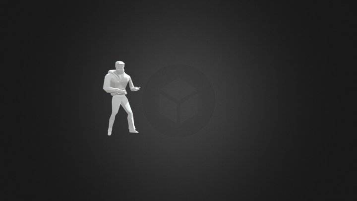 Player Character Rifle Animations 3D Model
