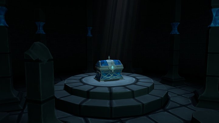 Elven Ruins: Caralan's Chest 3D Model