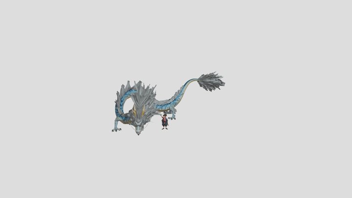 Dragon And Boy 3D Model