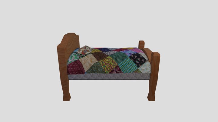 Single Bed Model 3D Model