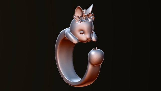 Rabbit N Apple 3D Model