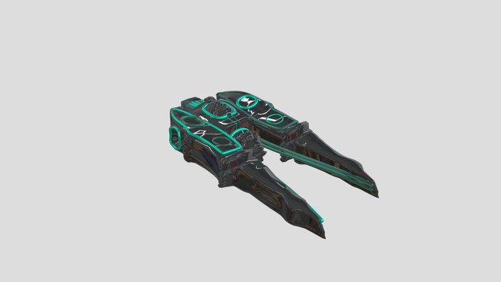 Space fighter ship 3D Model